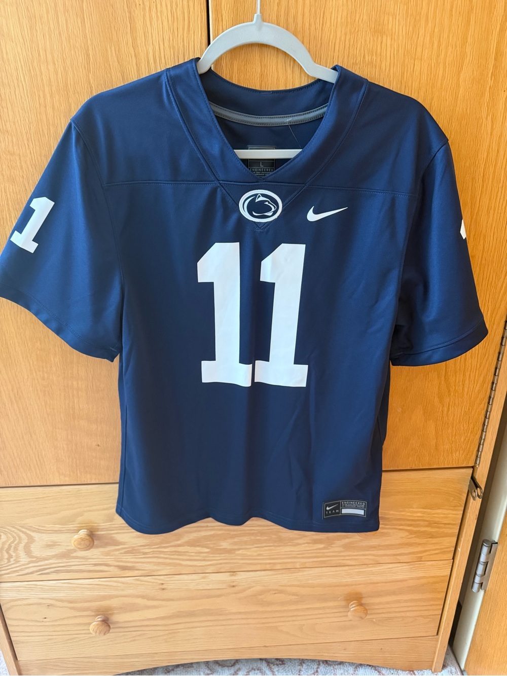 Nike Men’s Penn State Football Jersey in Navy and White - No. 11